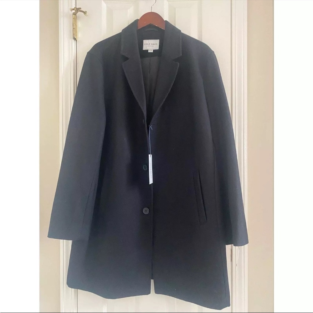 Cole Haan never worn NWOT overcoat XL black